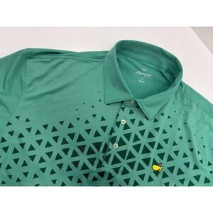Masters Tech Polo Shirt Men's XL Green Augusta National Golf Course Performance